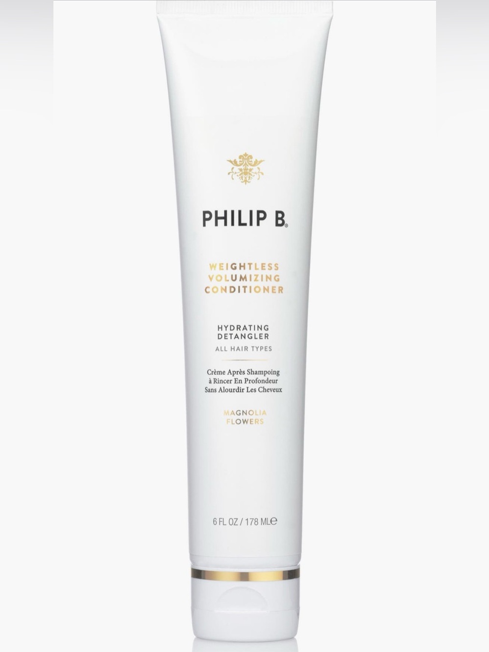 New sealed Philip B Weightless Volumizing Conditioner hydrating detangler 6 oz